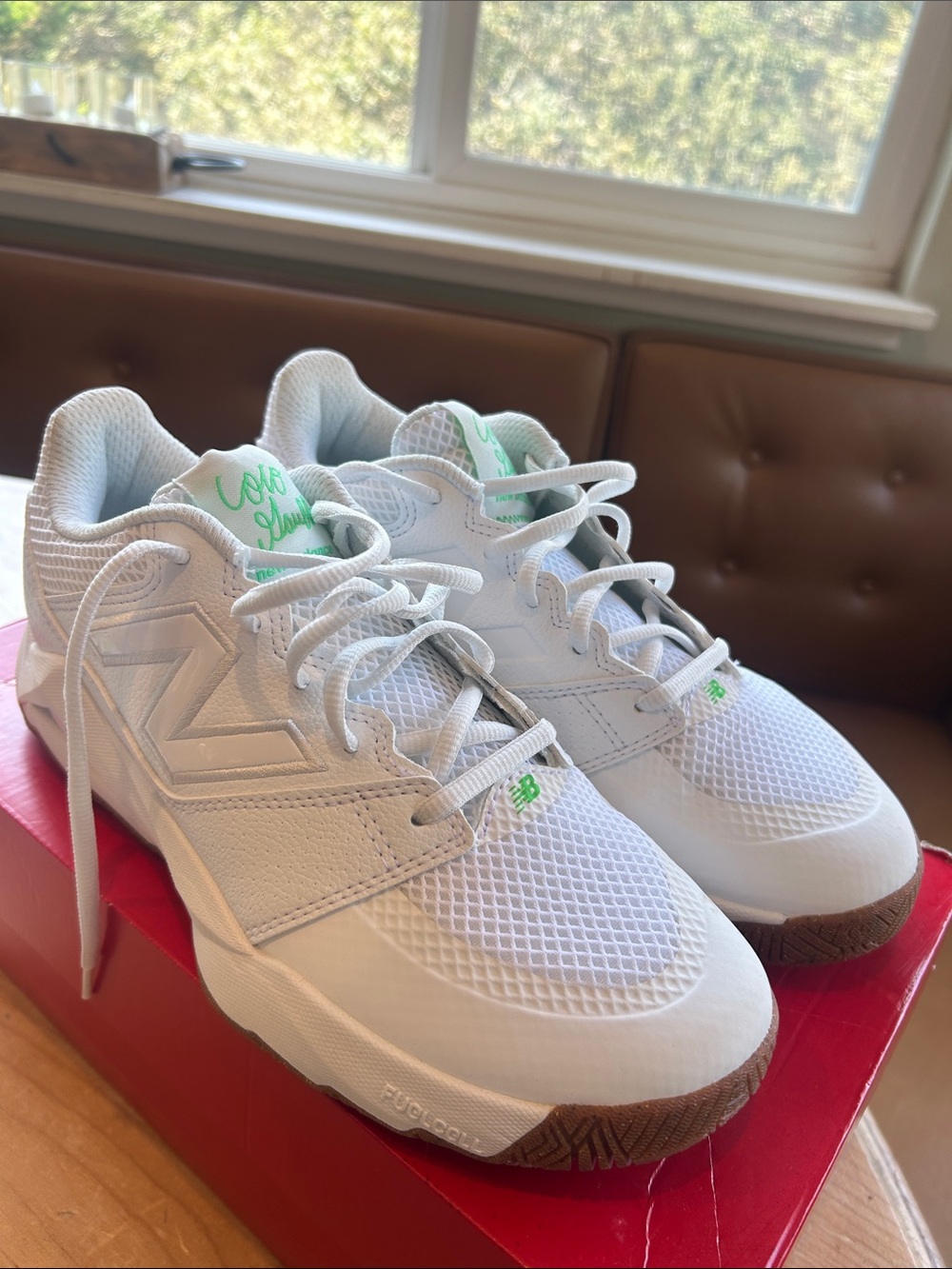 Brand New with box New Balance x Coco Gauff White and mint court shoes
